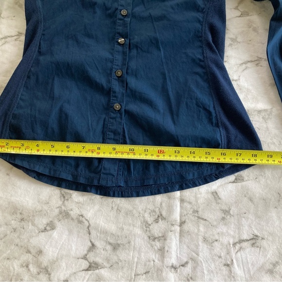 Navy blue long sleeve button up - Picture 4 of 9